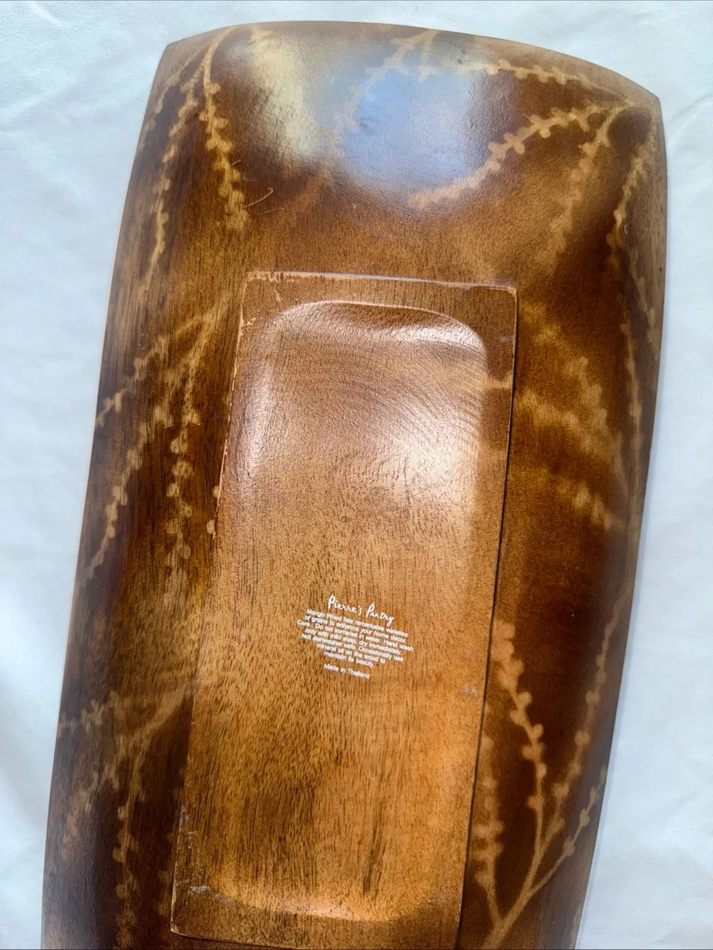 Wood Finish Decorative Tray - Brown